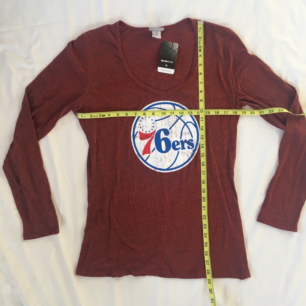 NBA Philadelphia 76ers size large NWT long sleeve - Picture 3 of 8